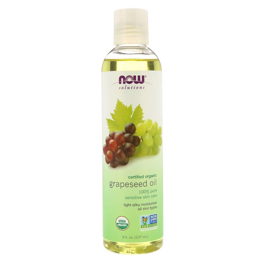 now-foods-solutions-organic-grapeseed-oil-8-fl-oz-237-ml - Supplements-Natural & Organic Vitamins-Essentials4me