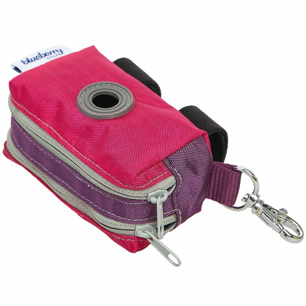 Color-block Dog Waste Bag Dispenser - Includes 1 Roll of Free Poop Bags (Color may vary)