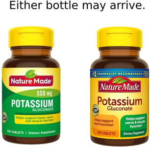 nature-made-potassium-gluconate-550-mg-100-tablets - Supplements-Natural & Organic Vitamins-Essentials4me