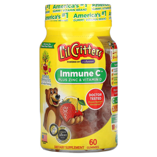 lil-critters-immune-c-plus-zinc-vitamin-d-assorted-flavors-60-gummies - Supplements-Natural & Organic Vitamins-Essentials4me
