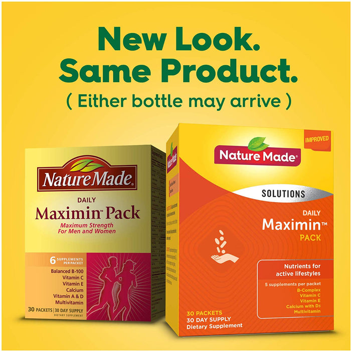 nature-made-daily-maximin-pack-30-packets - Supplements-Natural & Organic Vitamins-Essentials4me