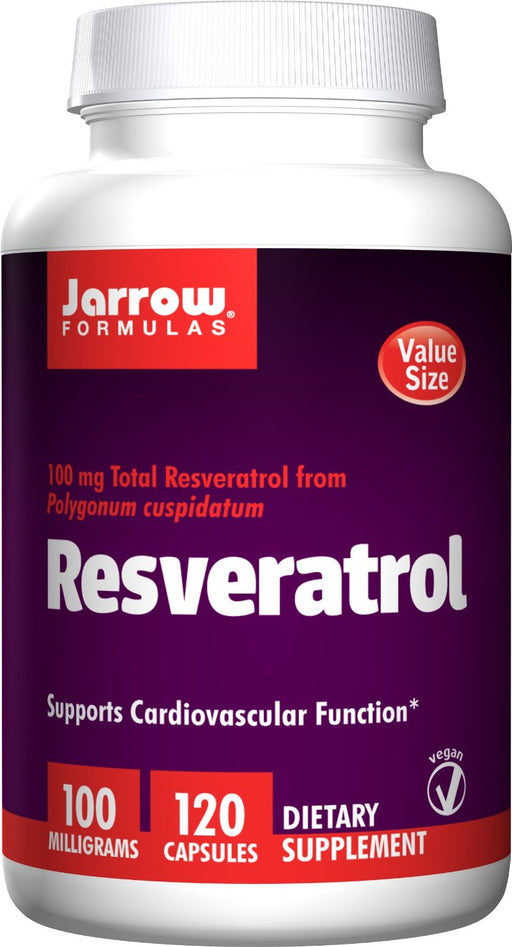 jarrow-formulas-resveratrol-100-mg-120-capsules - Supplements-Natural & Organic Vitamins-Essentials4me