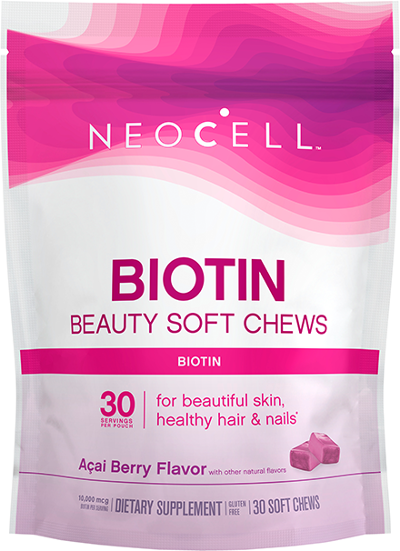 neocell-biotin-bursts-acai-berry-30-soft-chews - Supplements-Natural & Organic Vitamins-Essentials4me