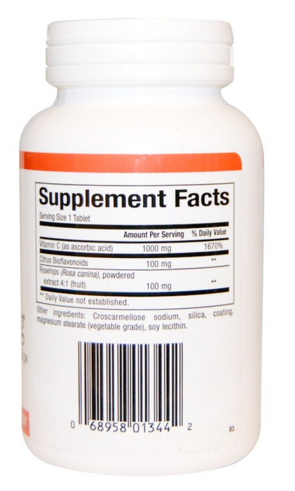 natural-factors-vitamin-c-1000mg-with-bioflavinoids-rosehips-90-tablets - Supplements-Natural & Organic Vitamins-Essentials4me
