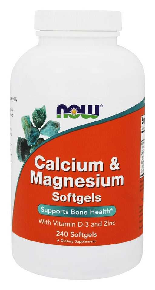 now-foods-calcium-magnesium-with-vitamin-d-and-zinc-240-softgels - Supplements-Natural & Organic Vitamins-Essentials4me