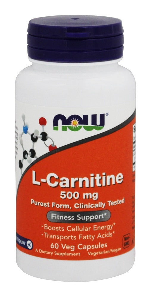now-foods-l-carnitine-500-mg-60-veggie-capsules - Supplements-Natural & Organic Vitamins-Essentials4me