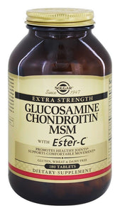 solgar-extra-strength-glucosamine-chondroitin-msm-with-ester-c-180-tablets - Supplements-Natural & Organic Vitamins-Essentials4me
