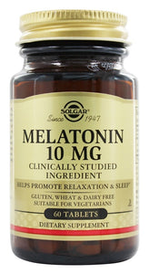 solgar-melatonin-10-mg-60-tablets - Supplements-Natural & Organic Vitamins-Essentials4me
