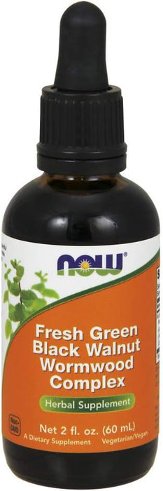 Now Foods Fresh Green Black Walnut Wormwood Complex, 2-Ounce