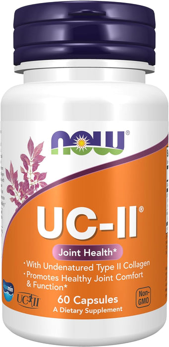 NOW Supplements, UC-II Type II Collagen with Undenatured Type II Collagen, 60 Veg Capsules