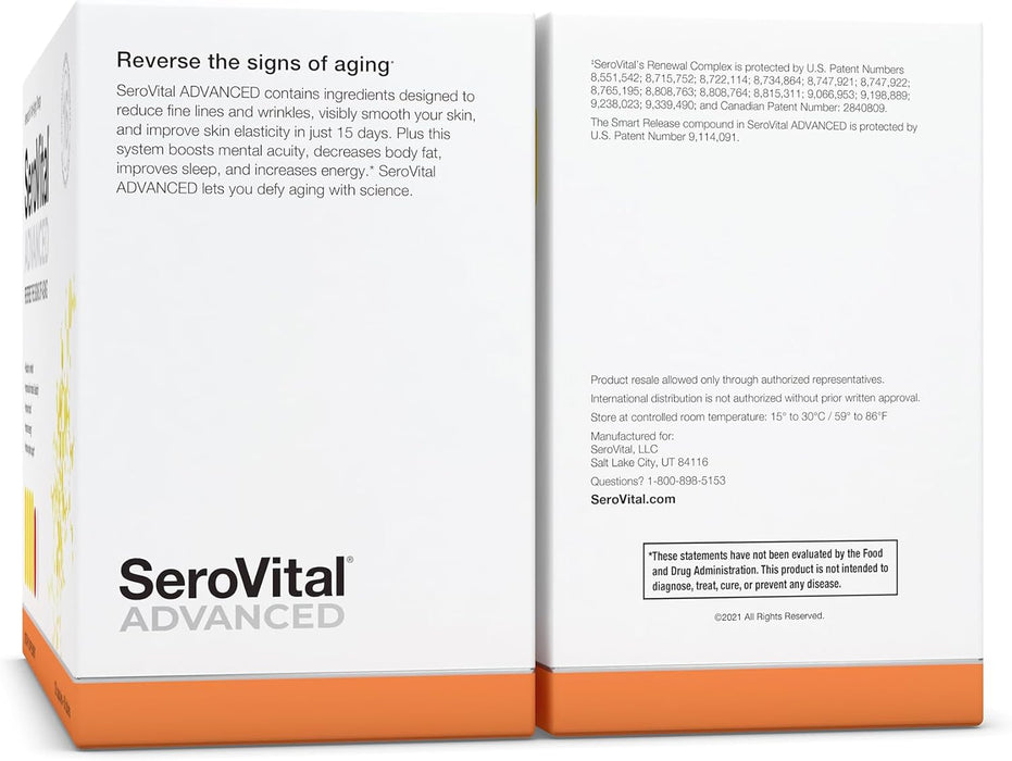 Serovital Advanced for Women - Anti-Aging Supplement for Women - HGH Supplements for Women - Skin Benefits, Energy, and Sleep - 30 Servings