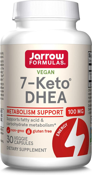 Jarrow Formulas, 7-Keto DHEA, 100 mg, 30 Veggie Caps