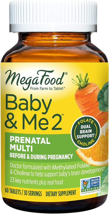 MegaFood Baby & Me 2, 60 Tablets (Expiration Date 09/24)