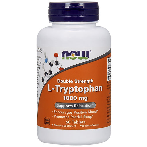now-foods-l-tryptophan-double-strength-1-000-mg-60-tablets - Supplements-Natural & Organic Vitamins-Essentials4me