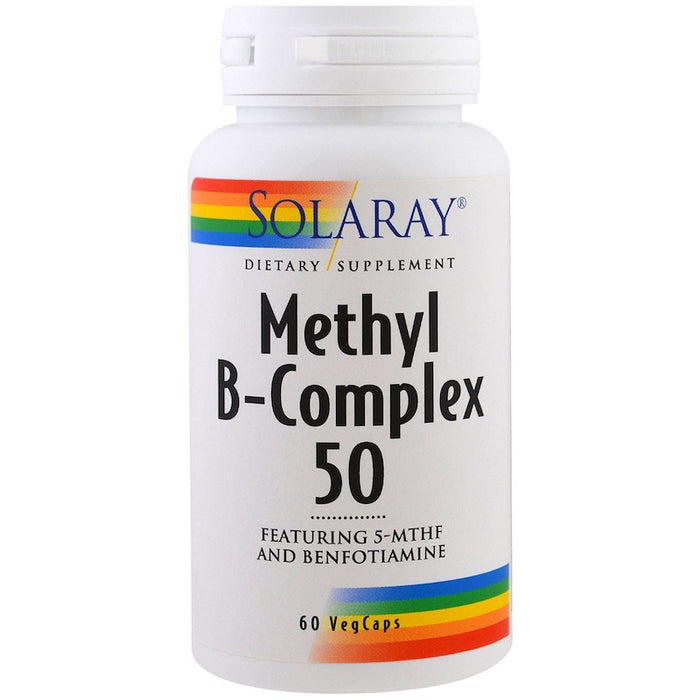 solaray-methyl-b-complex-50-60-veggie-capsules - Supplements-Natural & Organic Vitamins-Essentials4me