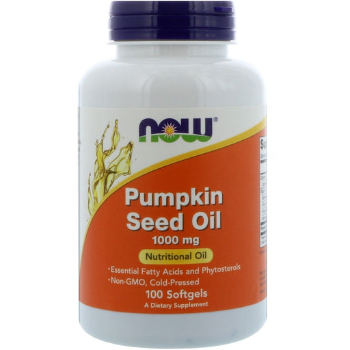 now-foods-pumpkin-seed-oil-1000-mg-100-softgels - Supplements-Natural & Organic Vitamins-Essentials4me