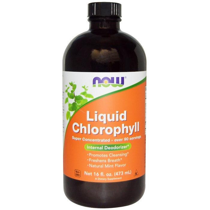 now-foods-liquid-chlorophyll-mint-flavor-16-fl-oz-473-ml - Supplements-Natural & Organic Vitamins-Essentials4me