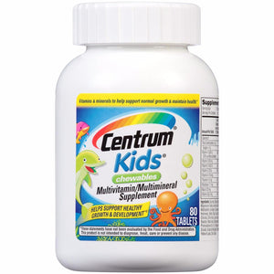 centrum-kids-multivitamin-multimineral-supplement-cherry-orange-fruit-punch-flavor-80-count-chewables - Supplements-Natural & Organic Vitamins-Essentials4me