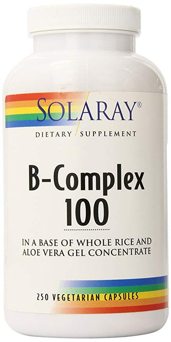 solaray-b-complex-supplement-100mg-250-count - Supplements-Natural & Organic Vitamins-Essentials4me
