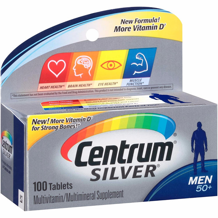 centrum-slvr-men-c-size-100ct-centrum-silver-multivitamin-multimineral-ultra-mens-tablets-100-count - Supplements-Natural & Organic Vitamins-Essentials4me
