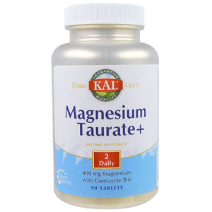 kal-magnesium-taurate-400-mg-90-tablets - Supplements-Natural & Organic Vitamins-Essentials4me