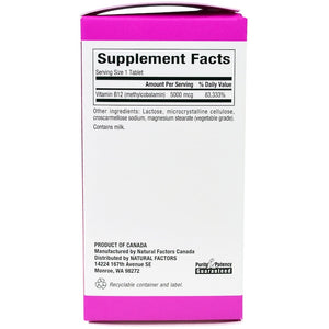 natural-factors-b12-methylcobalamin-5000-mcg-60-chewable-tablets - Supplements-Natural & Organic Vitamins-Essentials4me