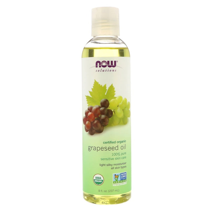 now-foods-solutions-organic-grapeseed-oil-8-fl-oz-237-ml - Supplements-Natural & Organic Vitamins-Essentials4me