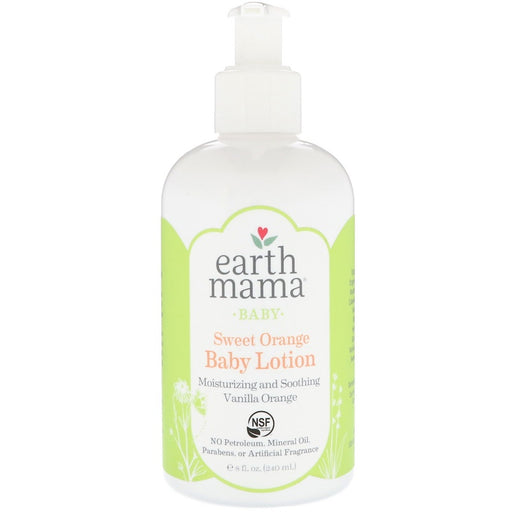 earth-mama-baby-sweet-orange-baby-lotion-vanilla-orange-8-fl-oz-240-ml - Supplements-Natural & Organic Vitamins-Essentials4me