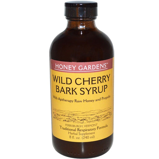 honey-gardens-wild-cherry-bark-syrup-8-fl-oz-240-ml - Supplements-Natural & Organic Vitamins-Essentials4me