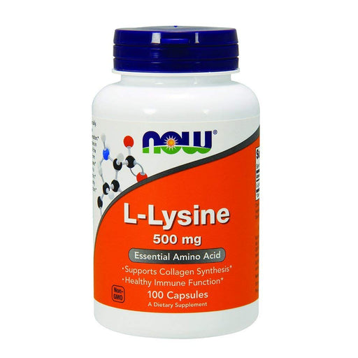 nowfood-l-lysine-500-mg-100-capsules - Supplements-Natural & Organic Vitamins-Essentials4me