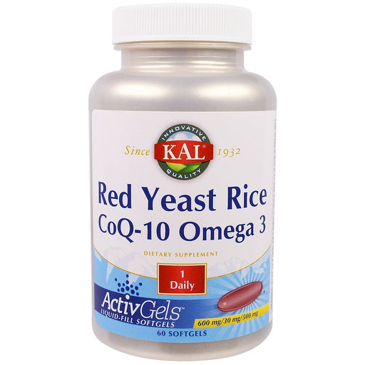 kal-red-yeast-rice-coq-10-omega-3-60-softgels - Supplements-Natural & Organic Vitamins-Essentials4me
