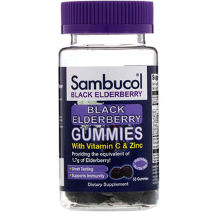 sambucol-black-elderberry-30-gummies - Supplements-Natural & Organic Vitamins-Essentials4me