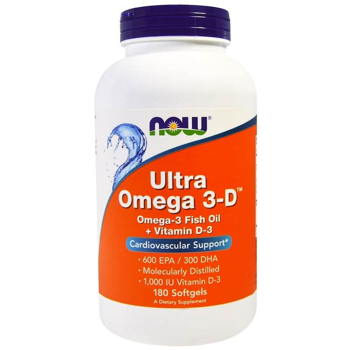 now-foods-ultra-omega-3-d-600-epa-300-dha-180-softgels - Supplements-Natural & Organic Vitamins-Essentials4me