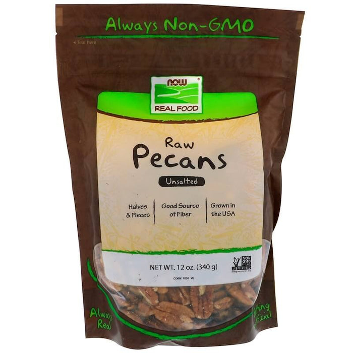 now-foods-raw-pecans-unsalted-12-oz-340-g - Supplements-Natural & Organic Vitamins-Essentials4me