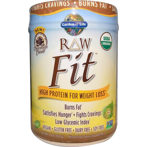 garden-of-life-raw-organic-fit-high-protein-for-weight-loss-chocolate-cacao-1-lb - Supplements-Natural & Organic Vitamins-Essentials4me