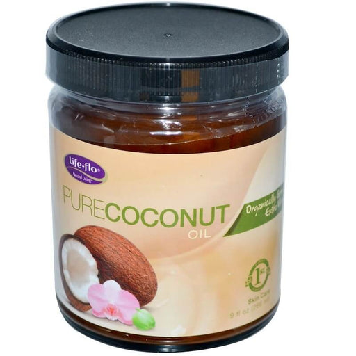 life-flo-health-organic-pure-coconut-oil-skin-care-9-fl-oz-266-ml - Supplements-Natural & Organic Vitamins-Essentials4me