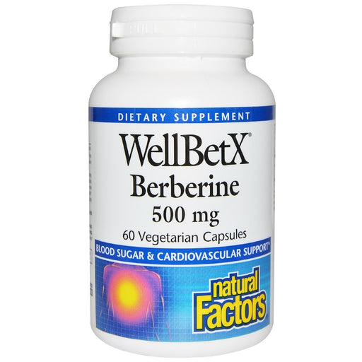 natural-factors-wellbetx-berberine-500-mg-60-vegetarian-capsules - Supplements-Natural & Organic Vitamins-Essentials4me