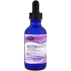 life-flo-health-biotin-drops-for-healthy-hair-nails-natural-vanilla-flavor-10-000-mcg-2-fl-oz-60-ml - Supplements-Natural & Organic Vitamins-Essentials4me