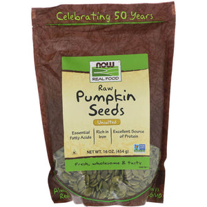 now-foods-raw-pumpkin-seeds-unsalted-16-oz-454-g - Supplements-Natural & Organic Vitamins-Essentials4me