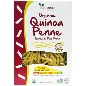now-foods-real-food-organic-quinoa-penne-quinoa-rice-pasta-8-oz-227-g - Supplements-Natural & Organic Vitamins-Essentials4me