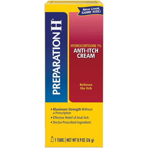 preparation-h-anti-itch-hemorrhoid-treatment-cream-with-hydrocortisone-1-maximum-strength-relief-tube-0-9-ounce-1-tube-per-box - Supplements-Natural & Organic Vitamins-Essentials4me