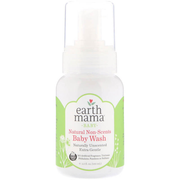 earth-mama-baby-natural-non-scents-baby-wash-unscented-5-3-fl-oz-160-ml - Supplements-Natural & Organic Vitamins-Essentials4me