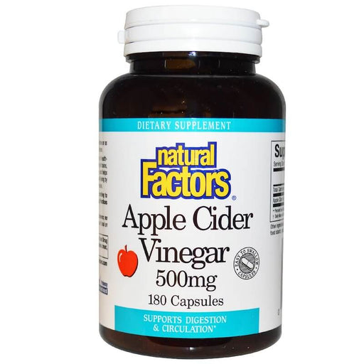 natural-factors-apple-cider-vinegar-500-mg-180-capsules - Supplements-Natural & Organic Vitamins-Essentials4me
