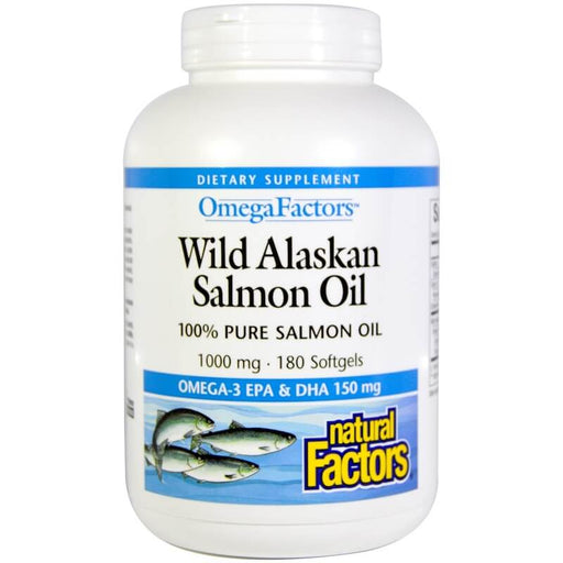 natural-factors-omega-factors-wild-alaskan-salmon-oil-1-000-mg-180-softgels - Supplements-Natural & Organic Vitamins-Essentials4me