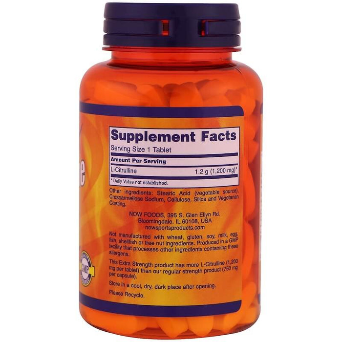 now-foods-l-citrulline-extra-strength-1-200-mg-120-tablets - Supplements-Natural & Organic Vitamins-Essentials4me