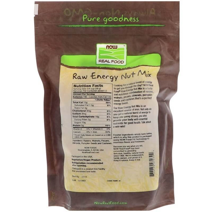 now-foods-real-food-raw-energy-nut-mix-unsalted-16-oz-454-g - Supplements-Natural & Organic Vitamins-Essentials4me