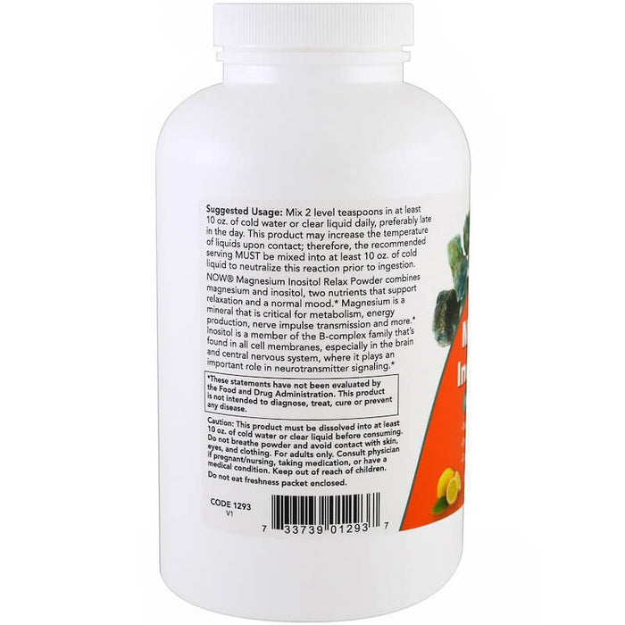 now-foods-magnesium-inositol-relax-lemonade-16-oz-454-g - Supplements-Natural & Organic Vitamins-Essentials4me