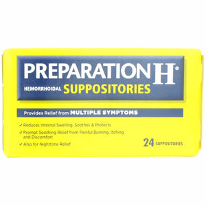 preparation-h-supposit-cocoa-butter-24ct - Supplements-Natural & Organic Vitamins-Essentials4me