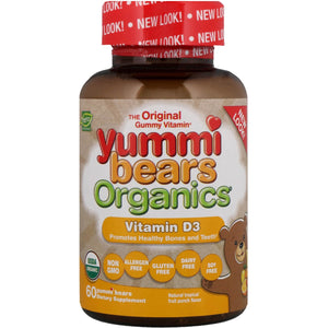 hero-nutritional-products-yummi-bears-organics-vitamin-d3-60-yummi-bears - Supplements-Natural & Organic Vitamins-Essentials4me