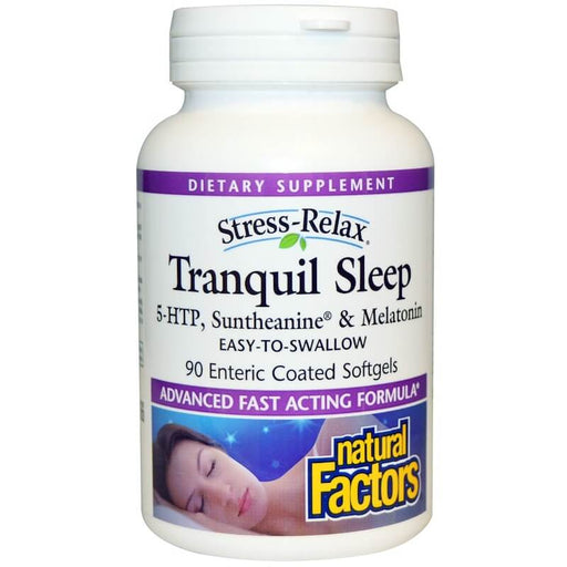 natural-factors-stress-relax-tranquil-sleep-90-enteric-coated-softgels - Supplements-Natural & Organic Vitamins-Essentials4me